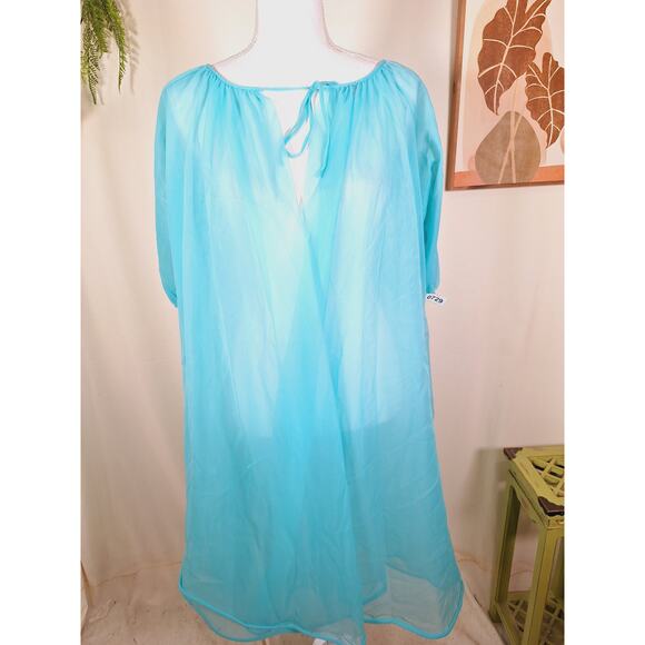 fantasy lingerie Other - Fantasy Lingerie Women's Teal Vintage Nightgown Cover Small